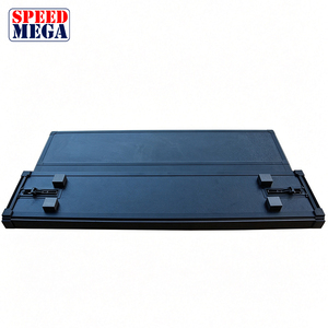 Couverture de benne rigide pliable en quatre parties pour Ford F-150, benne de 5,5 pieds, couverture de benne en aluminium pliable en quatre parties, étanche, pliable à plat, sans perçage - Product Image 5