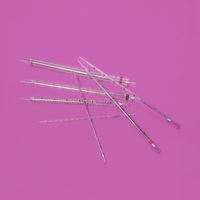 Pipettes sérologiques graduées stériles pour usage en laboratoire, certifiées PS CE ISO, 1 ml/2 ml/5 ml/10 ml/25 ml/50 ml, emballées individuellement