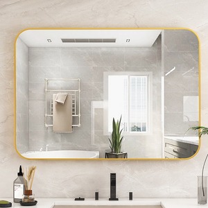 <span class=keywords><strong>Miroir</strong></span> <span class=keywords><strong>mural</strong></span> rectangulaire sur mesure en métal OEM ODM pour salle de bain, <span class=keywords><strong>chambre</strong></span>, hôtel, mariage - Vente en gros usine - Product Image 2
