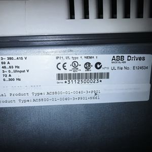 ACS800-01-0040-3 ซีรีส์ ACS800 3 เฟส 380-500V 18.5kW 34A IP21 ความถี่ PLC - Product Image 2