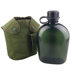 Muestra gratuita: Nueva gama de cantimploras tácticas de lona de 1000ml al por mayor, botella de agua para exteriores, jarra desechable de plástico. - Product Image 1