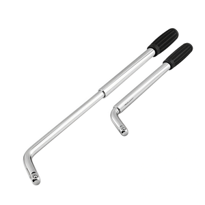 Clé à douille télescopique en L pour pneus, entraînement 1/2 po, 12,5 mm, en acier Cr-V trempé, clé à douille à économie d'effort pour réparation automobile - Product Image 2