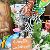 Sculptures de jardin sur le thème des animaux, animaux animatroniques réalistes et mobiles, modèle de zèbre à vendre