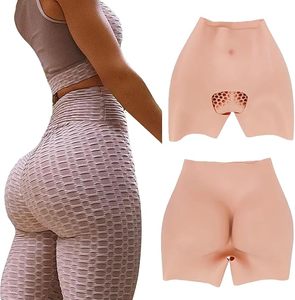 Women's High Waist Silicone Padded <b>Butt</b> Pants Open Crotch Shapers Seamless Breathable Firm Control Panties Hips <b>Enhancement</b> - Product Image 2
