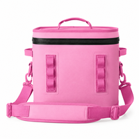 Sac isotherme souple en TPU imperméable rose, anti-fuite, pour plage, camping et pique-nique en extérieur