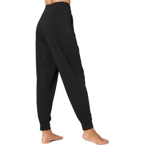 Pantalones de Pijama de Viscosa de Bambú para Mujer, Cintura Alta, Suaves, con Bolsillos, Pantalones de Dormir de Algodón para Mujer - Product Image 2