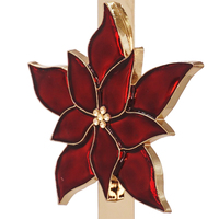 Support de Couronne de Noël en Métal Personnalisable avec Icônes Florales, Écologique et de Luxe, à Accrocher au-dessus de la Porte