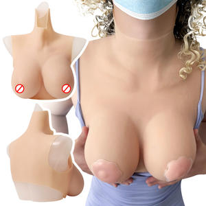 Poitrine en silicone réaliste col haut faux <span class=keywords><strong>seins</strong></span> prothèse de poitrine formes mammaires féminines personnalisées pour accessoires intimes - Product Image 1