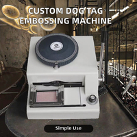 Machine à embosser les plaques d'identification pour chien en métal robuste CNJACKY, pour colliers personnalisés, cuir embossé, carnets et emballages en papier, facile à utiliser