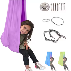 Balançoire de thérapie extérieure pour enfants, autisme, TDAH, syndrome d'Asperger, réversible, légère, durable, anti-retournement, hamac sensoriel - Product Image 2
