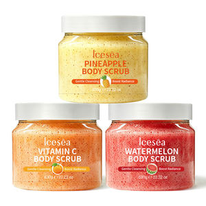 Ensemble de gommages corporels à l'ananas, à la vitamine C et à la pastèque, marque privée, exfoliant, éclaircissant, hydratant pour peaux sèches, OEM - Product Image 6