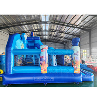 Château gonflable sous-marin avec toboggan, qualité commerciale, PVC, portable, avec garantie de 3 ans pour les enfants