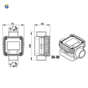 Compteur de carburant numérique <span class=keywords><strong>Doto</strong></span> K24-2, débitmètre électronique pour Turbine, contrôle numérique du compteur de liquide d'essence Diesel - Product Image 6