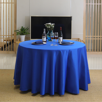 Nappe ronde en satin double face à bords festonnés de 120 pouces, prête à être expédiée, 260 GSM, épaisse, pour mariage et hôtel
