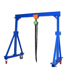 Tinggi disesuaikan Gantry Crane, 6000 Lbs kapasitas, 10 'panjang X 8 "balok tinggi Mobile Gantry derek - Product Image 1