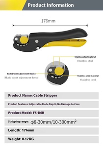 Pelacables Manual Rotatorio de Alta Resistencia, 8 Ajustes, 10-300 mm, Herramienta Multifuncional Industrial para Electricistas - Product Image 5