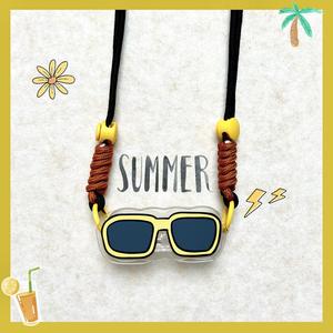 Lunettes de soleil multicolores Stick Figure Salted Fish Back Clip Phone Rope Diagonal Long Rope Hanging Shoulder - Product Image 5