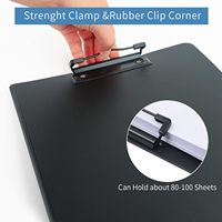 Portapapeles A4 Plegable con Clip, Organizador de Documentos, Portapapeles con Clip para Negocios, Oficina, Escuela, Restaurante