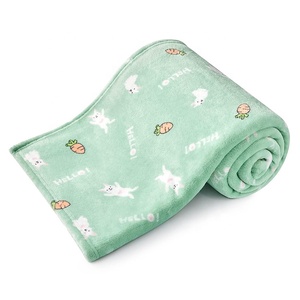 <strong>Custom</strong> Super <strong>Soft</strong> <strong>Sublimation</strong> Printing Knitted Plush Baby Flannel Fleece <strong>Blanket</strong> - Product Image 1