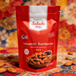 Custom Printed Food Package 80g Snack Packaging Cashew <b>Bag</b> Nut Stand Up Pouch With Zipper - Product Image 1