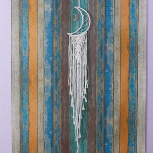 Nuovo <span class=keywords><strong>Macrame</strong></span> Dream Catcher Vento Campana Luna Dream Catcher per la Decorazione Della Casa - Product Image 2