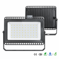 Projecteur LED extérieur étanche à lumière chaude de haute qualité, 50W, 70W, 100W, 150W, 200W, 250W, avec réflecteur, sécurité renforcée, fournisseur d'usine