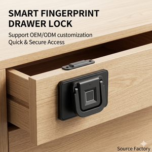 <span class=keywords><strong>Serrure</strong></span> électronique intelligente à empreinte digitale et mot de passe pour tiroir coulissant, table de chevet, <span class=keywords><strong>armoire</strong></span> de rangement, multifonctionnelle et protectrice - Product Image 1