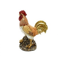 Modèle d'animal de ferme miniature en résine écologique, jouet artisanal pour la décoration de cour extérieure, ornements artistiques en résine