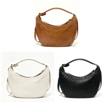 Tas Selempang Wanita Kulit PU Mewah Model Bantal dengan Dua Tali, Ritsleting, Tahan Air & Kapasitas 3L+