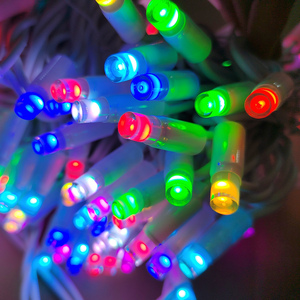 Guirlande lumineuse LED IP65, fil en caoutchouc blanc, connectable, 10m 100 LED, 100m 1000 LED, décoration extérieure pour Noël et mariage - Product Image 2