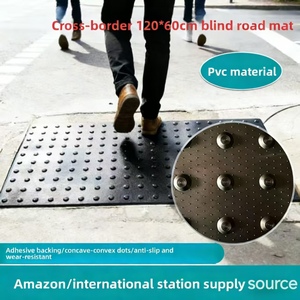 Tapis tactile en PVC de production exclusive pour malvoyants, rapport d'essai, dalles tactiles antidérapantes pour métro, terminal de bus - Product Image 3