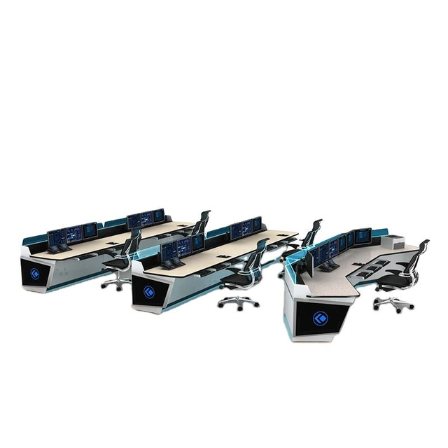 LEIENTE Modern Multimedia Command Console Workstation Emergency Operator Control Room Storage Use Modern Mall Command Centers
