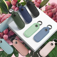 Vente flash - Étui de protection pour clé USB en cuir, étui de transport avec porte-clés, pochette de rangement pour accessoires numériques