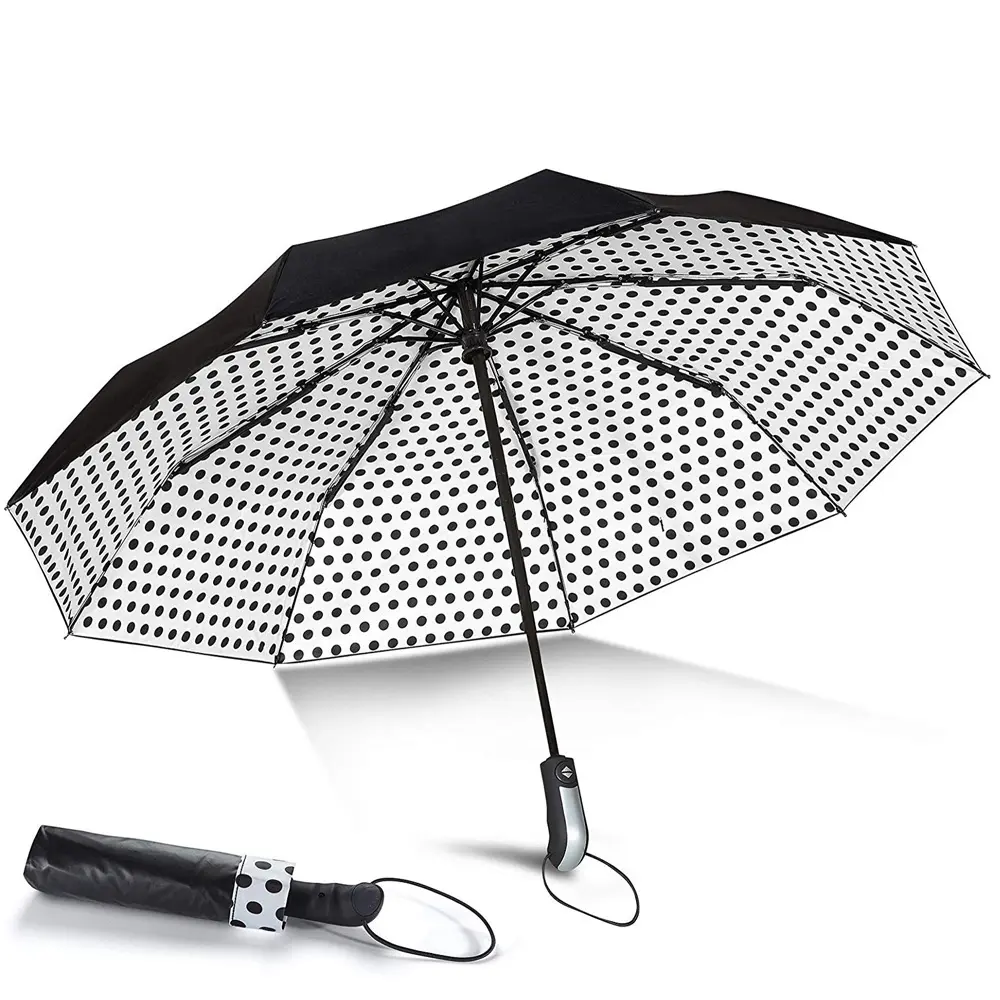 Il parasole portatile completamente automatico da 21 pollici e il miglior ombrello antivento da viaggio Super repellenza