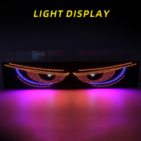 USB Animated Demon Eyes Screen Led Matrix Panel Led Display pour camion pare-brise Devil Eyes Lights for Car Truck Off-road SUV