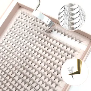 Extensions de cils 20D préfabriquées, fans pointus préfabriqués, volume 2022, meilleures ventes 0.03