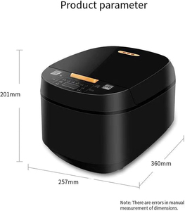 หม้อหุงข้าวไฟฟ้าดิจิตอลอัจฉริยะ ขนาด 5 ลิตร หน้าจอ LCD สัมผัส  แบบอัตโนมัติ  ไม่ติดกระทะ ยี่ห้อ Silver Crest  ลดราคาพิเศษ - Product Image 3