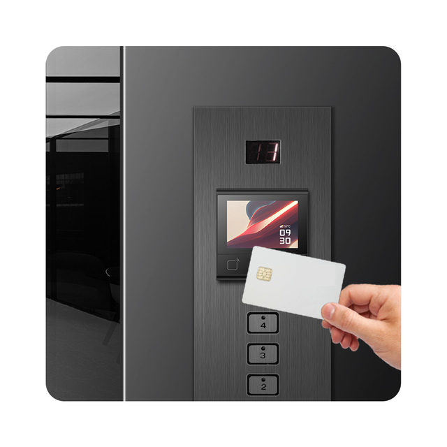 Feocey FC6820 RS485 Door Access Control Reader NFC Time Attendance IC System Barcode QR Code Bluetooth Touch Screen Card