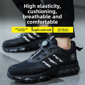 Calzado de Seguridad para Hombre, con Hebilla Giratoria, Suela de TPU, Protección Contra Impactos y Perforaciones, Antideslizante, Nuevo y Más Vendido - Product Image 2