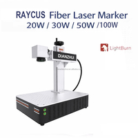 Machine de marquage laser à fibre 30W 50W 70W compatible LightBurn pour acier inoxydable aluminium gravure profonde scanner Galvo EZCAD