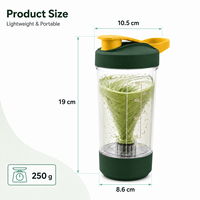 Bouteille shaker électrique 450 ml en gros, tasse à protéines à mélange automatique avec échelle de mesure, couvercle sportif – Fabricant et fournisseur
