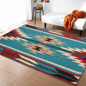 Çiçek türkiye geleneksel rustik vintage tarzı alan kilim halı oturma odası