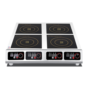 Fornello a Induzione Elettrico Industriale a <span class=keywords><strong>4</strong></span> Fuochi in Acciaio Inox con Etichetta Personalizzata per Cucine di Hotel e Fabbriche - Product Image 1