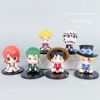 Miyamoto Anime sombrero de paja Luffy Solon Q edición capitán Qiao Ba Chao PVC 1:12 escala modelo juguete caja ciega juego años 14 +