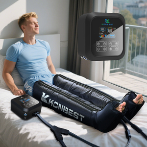 Appareil de massage à compression séquentielle pour la récupération des jambes, avec compresseur d'air dynamique électrique professionnel, USB - Product Image 1