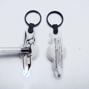 PVC Mini Dentist Personalised Custom logo <b>Small</b> Led Keyring <b>Torch</b> Kechain - Product Image 4