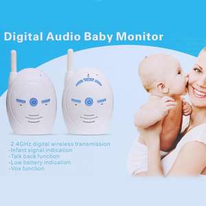 Moniteur pour bébé V20 moniteur audio pour bébé avec audio 2.4G sans fil pour bébé talkie-walkie Radio moniteur pour bébé <span class=keywords><strong>pas</strong></span> <span class=keywords><strong>cher</strong></span> - Product Image 4