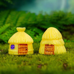 ปลาเรซิ่นเพ้นท์มือรักษ์โลกสำหรับตกแต่งสวน <span class=keywords><strong>บ้าน</strong></span>จำลองหลังคาฟางพร้อมของตกแต่งเล็กๆ น้อยๆ - ประกอบเอง - Product Image 2