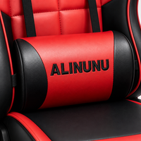 Chaise de jeu ergonomique ALINUNU avec logo personnalisé et repose-pieds pour les joueurs d'e-sport, chaise de jeu en cuir PVC pour studio