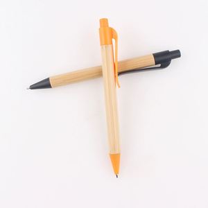 Stylo bille en bambou écologique le moins cher avec logo personnalisé, promotion publicitaire, écologique, recyclable, papeterie pour étudiants - Product Image 4
